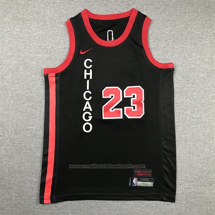 Maillot Enfant Chicago Bulls Michael Jordan #23 Ville 2023-24 Noir